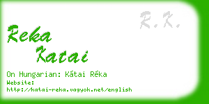 reka katai business card