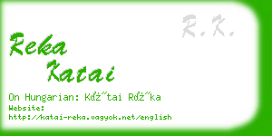 reka katai business card